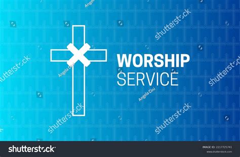 Christian Worship Service Background Illustration Cross Stock Vector (Royalty Free) 2217725741 ...