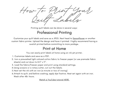 Quiltd Studios - Free Quilt Labels | Quilt labels, Printing labels, Free quilting