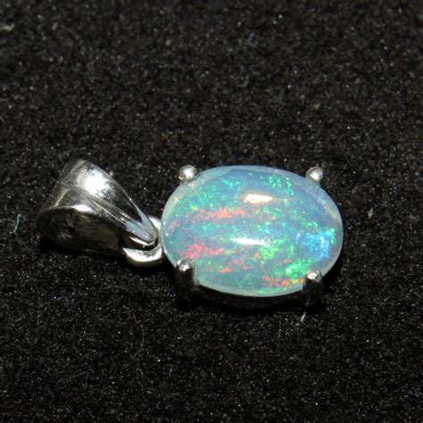 Opal Pendant-fire Opal Pendant-oval Opal Pendant-dainty | Etsy