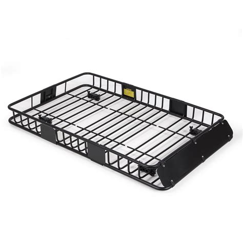 Arksen 64" Universal Black Roof Rack Cargo with Extension Car Top ...