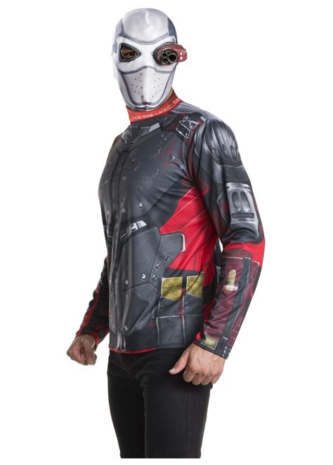 Suicide Squad Deadshot Shirt and Mask Costume Set - Superhero Costumes