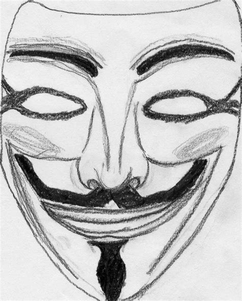 Drawings: Guy Fawkes Mask by Kudos707 on DeviantArt