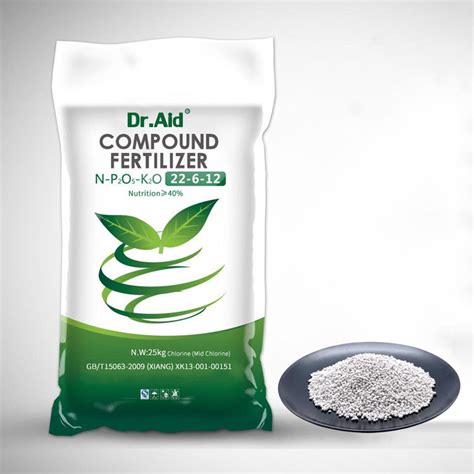 Dr Aid OEM Organic Nitrogen Fertilizer NPK 22 6 12 25kg Chlorine Base ...