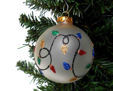 Distracted by Something Shiny: Glittering Christmas Light Ornament