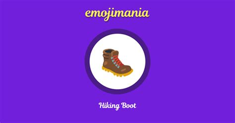 🥾 Hiking Boot emoji Copy & Paste - Emojimania