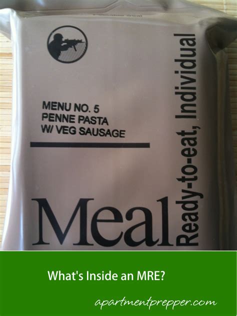 See What’s Inside an MRE (Meals Ready to Eat) - Apartment Prepper