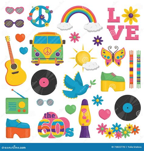 60s Music Clipart