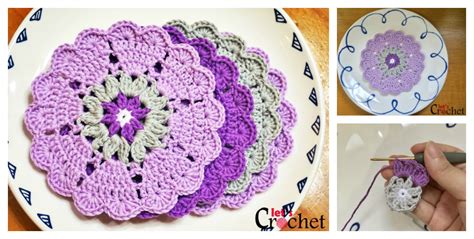 Heart Coaster Free Crochet Pattern