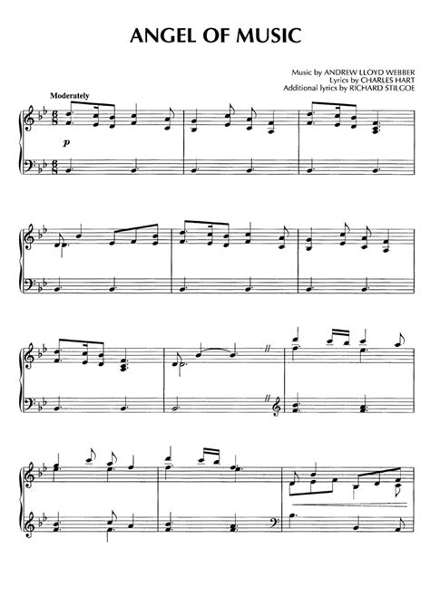 ANGEL OF MUSIC Piano Sheet music | Easy Sheet Music