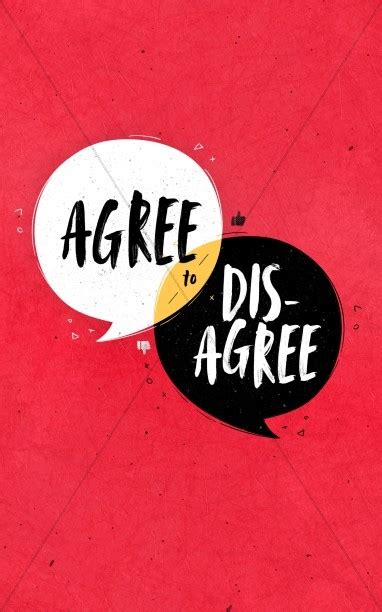 Agree to Disagree Title Graphics Set Bulletin Cover | Clover Media