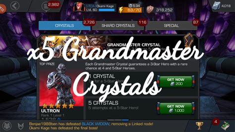 X5 Grandmaster Crystals - MCOC Alliance War - YouTube