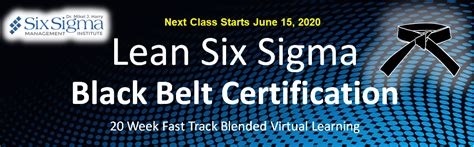 Lean Six Sigma Black Belt Certification Online Program