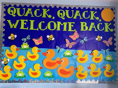 Teachers School Bulletin Board Quack Quack WELCOME BACK - Etsy Australia