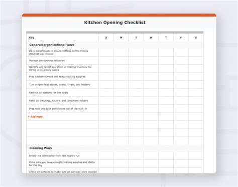 Kitchen Opening and Closing Checklist | Toast POS