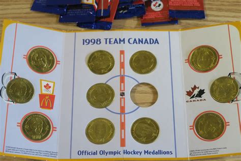 Official 1998 McDonald's Team Canada Hockey Medallions