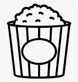 Popcorn Box Coloring Page Sketch sketch template
