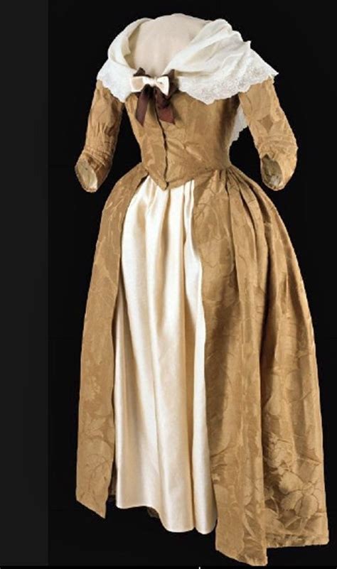 Colonial Virginia clothing | Gown, 1775-1780; Silk, Spitalfields, 1740 ...