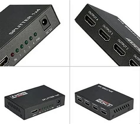 1x4 HDMI Splitter 4 Ports, HDMI Splitter 1 in 4 Out at Rs 350 | hdmi ...