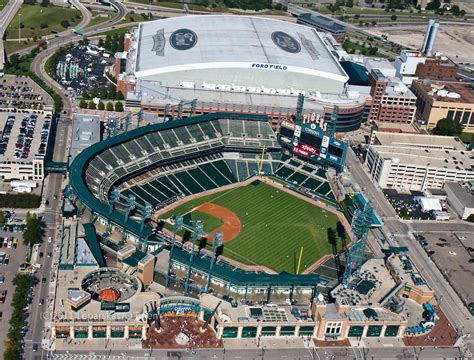 Aerial Detroit-9 | Detroit sports center - Comerica Park hom… | Flickr