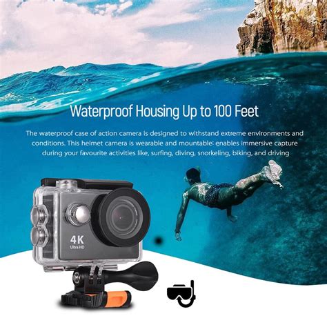 4k Wifi Waterproof Action HD Camera Sport Ultra Helmet 25fps