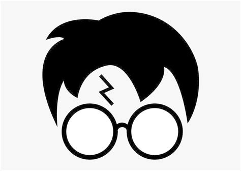 Harry Potter Glasses Hogwarts Silhouette Clipart At - Harry Potter Hair ...