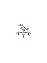 Trampoline coloring pages sketch template