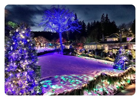 Butchart Gardens in snow