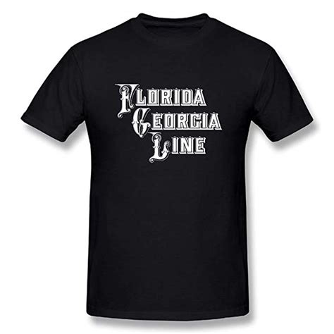 Men S Cotton Florida Georgia Line T Shirts Black | Zilem