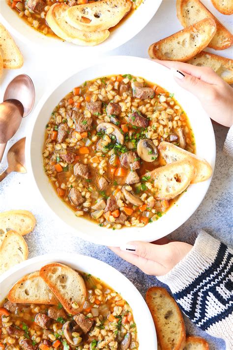 Beef and Barley Stew Recipe - Damn Delicious