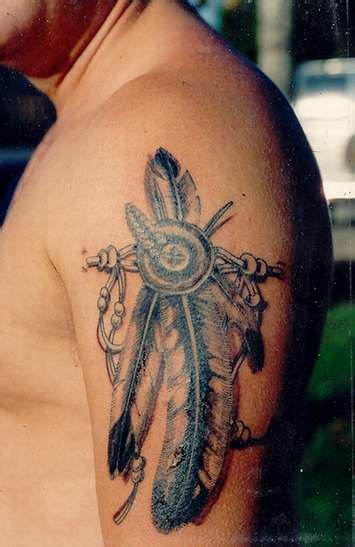 Native American Eagle Feather Tattoo