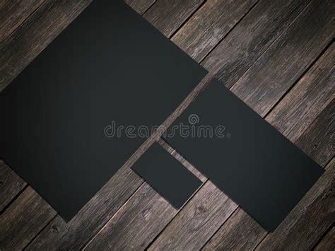 Black Branding Mockup. Vector Stock Vector - Illustration of clean, empty: 49876560