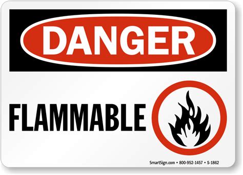 Flammable Signs | Flammable Material Signs