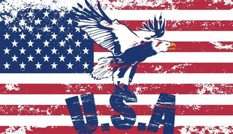 Free Vintage American Flag Design Vector 05 - TitanUI