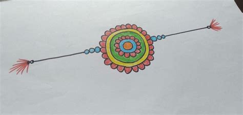 Rakhi drawing | Rakhi, Raksha bandhan drawing, Easy drawings for kids