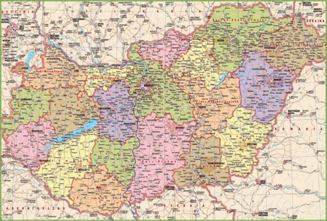 Large detailed map of Hungary with cities - Ontheworldmap.com