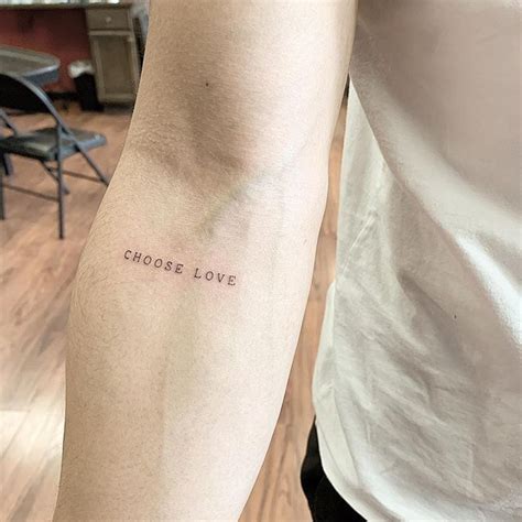 CHOOSE LOVE. Beautiful little lettering tattoo by @jk.tat. | Equality tattoos, Love tattoos ...