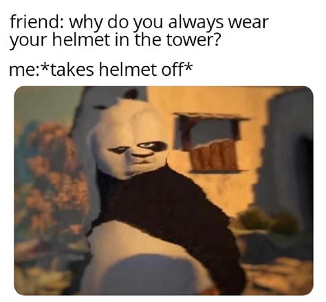 The helmet stays on : DestinyMemes