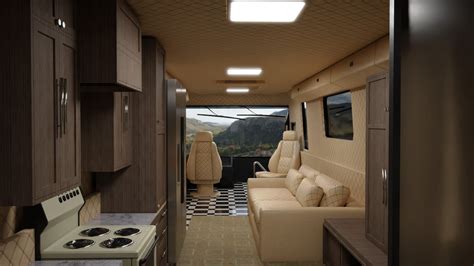 Motorhome Bus RV Bus With Interior - 3D Model by Holy360