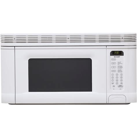 Sharp 1.4-cu ft Over-The-Range Microwave (White) (Common: 30-in; Actual: 30-in) in the Over-the ...