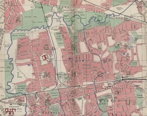 Map of Ealing, London