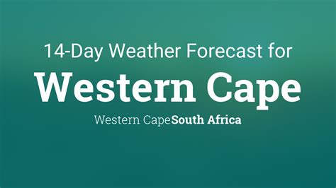 Western Cape, South Africa 14 day weather forecast