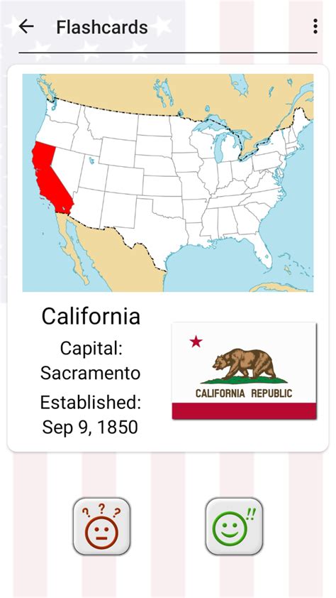 50 US States Map Capitals Flags - American Quiz APK for Android - Download