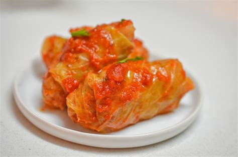 Cabbage Rolls with Tomato Sauce - Eleni Saltas