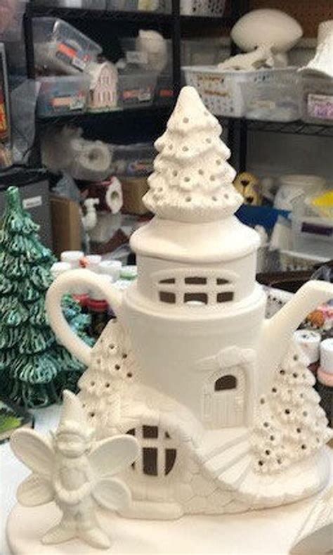 Ceramic ready to paint fairy house CUTOFF FOR CHRISTMAS 11/27 | Ready to paint ceramics ...