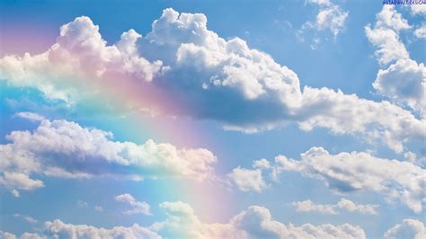 Free photo: Rainbow Clouds - Blue, Clouds, Rainbow - Free Download - Jooinn