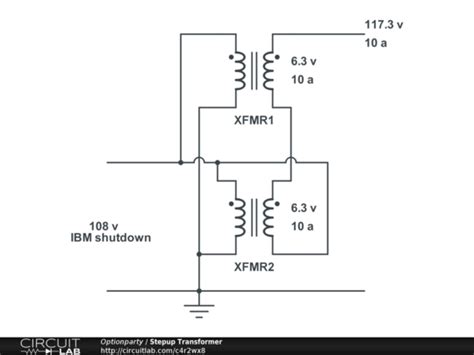 Stepup Transformer - CircuitLab