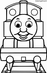 Simple Thomas The Train Coloring Pages sketch template