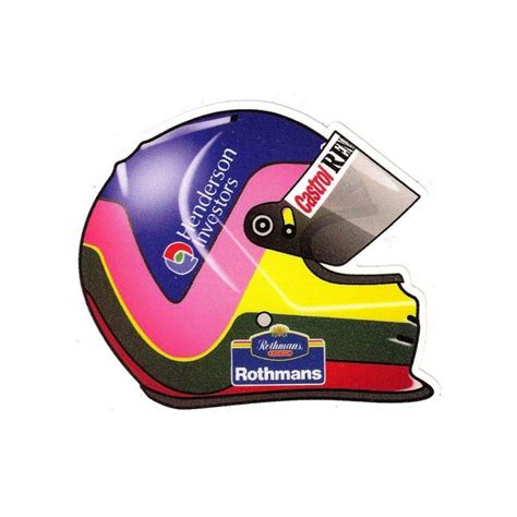 Jacques VILLENEUVE Helmet right laminated decal - cafe-racer-bretagne ...