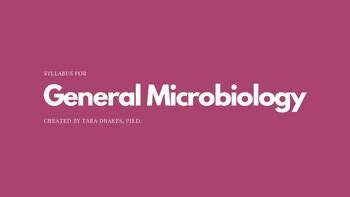 General Microbiology Syllabus Presentation by Tara Drakes | TPT