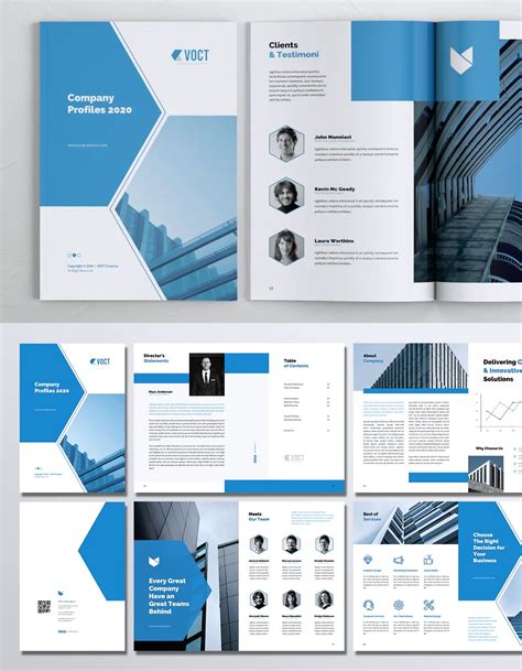 Agency Company Profile Brochure Template | Brochure design template, Company profile design ...